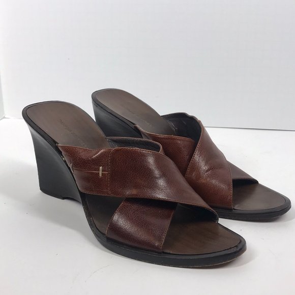 Banana Republic Shoes - Banana Republic Brown Leather Heeled Sandals